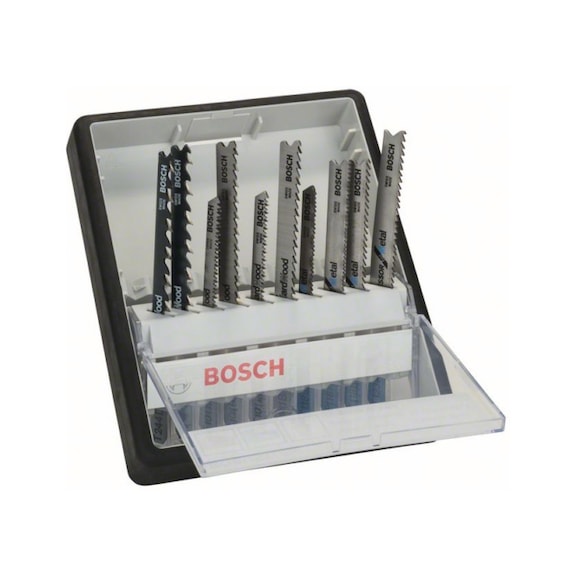BOSCH BOSCH 10-teilig Stichs&auml;geblatt-Set Wood and Metal T-Schaft 2607010542 - S&auml;geblatt Sortiment