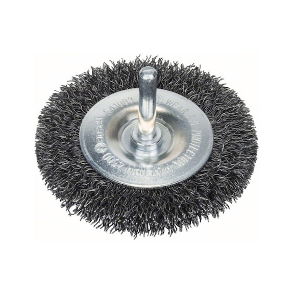 BOSCH disk brush 75 x 0.3 mm 8 mm crimped steel wire 2608622007 - Disk brush