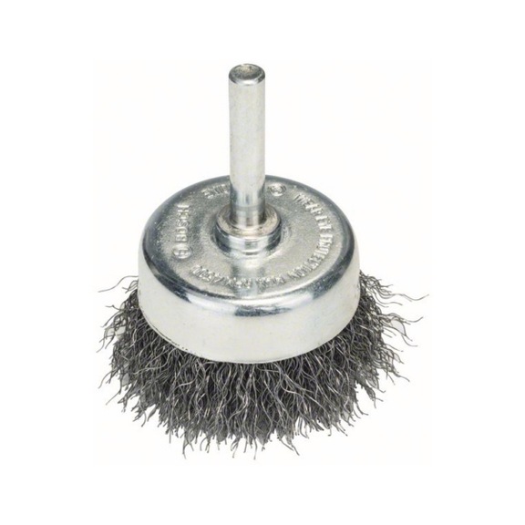 BOSCH Cup brush 50 x 0.2 mm crimped steel wire 2608622022 - Cup brush