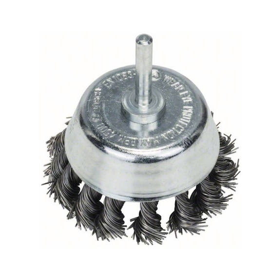 BOSCH Cup brush 65 x 0.5 mm knotted steel wire 2608622050 - Cup brush