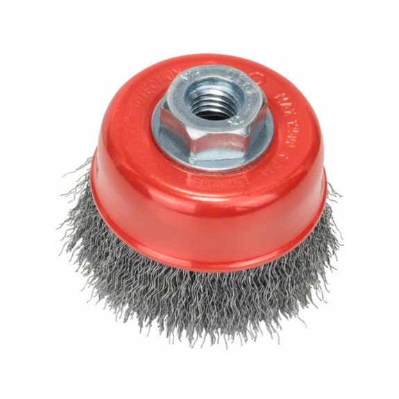 BOSCH Topfbürste 75 mm gewellter Stahldraht 2608622098 - Topfbürste