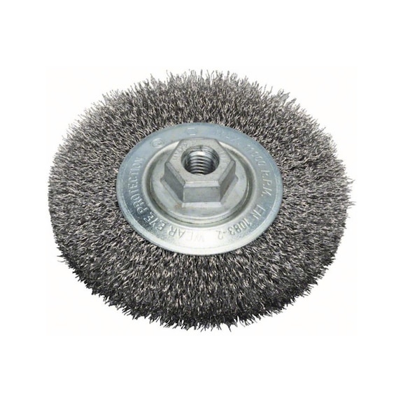 BOSCH disk brush 115 mm crimped steel wire 2608622100 - Disk brush