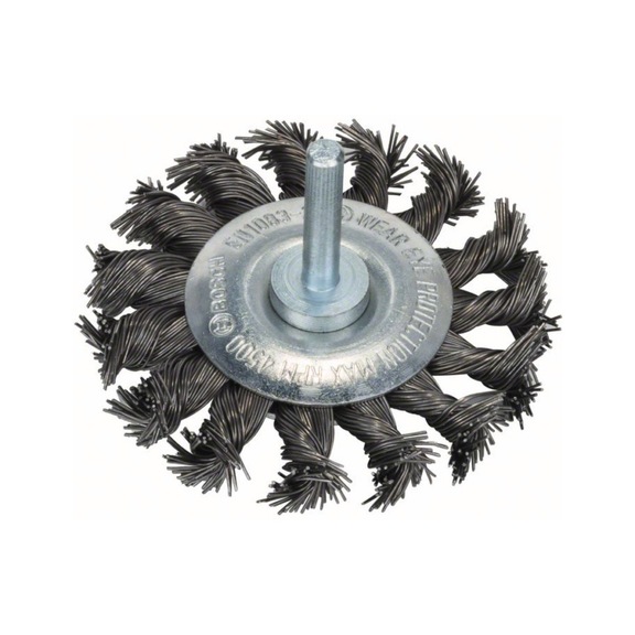 BOSCH disk brush 75 x 0.5 mm knotted steel wire 2608622113 - Disk brush