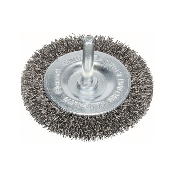 BOSCH Scheibenbürste 70&nbsp;x&nbsp;0,3&nbsp;mm 10mm gewellter rostfreier Stahldraht 2608622121 - Scheibenbürste