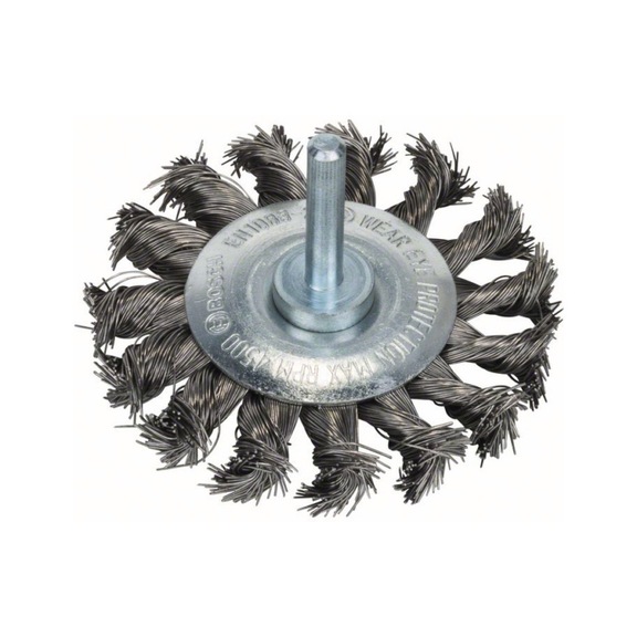 BOSCH disk brush 70 x 0.35 mm knotted stainless steel wire 2608622125 - Disk brush