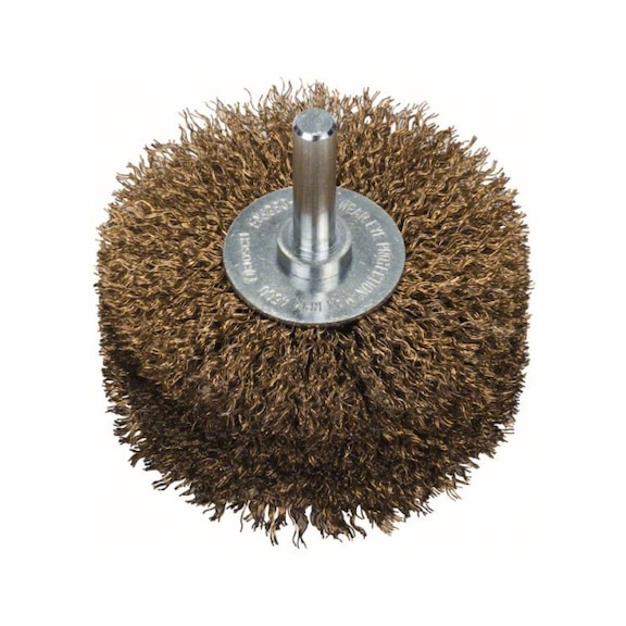 BOSCH Scheibenbürste 80&nbsp;x&nbsp;0,2mm gewellter Draht vermessingt/Schrauber 2608622130 - Scheibenbürste