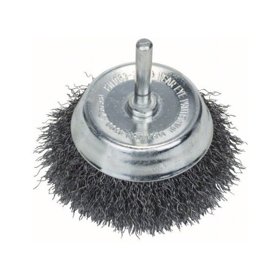 BOSCH Cup brush 70 x 0.2 mm crimped steel wire 1609200271 - Cup brush