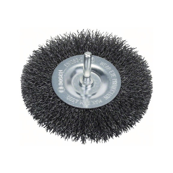 BOSCH disk brush 100 x 0.3 mm crimped steel wire 1609200273 - Disk brush