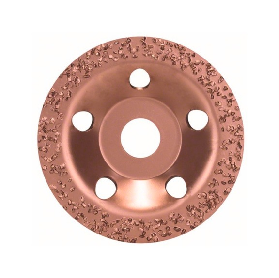 BOSCH carbide cup wheel 115 x 22.23 mm coarse flat 2608600175 - Abrasive made of bonded abrasive with bore or thread