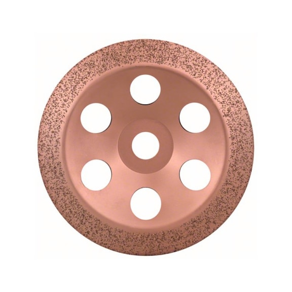 BOSCH carbide grinding heads 180mm fine wheel shape angled 2608600365 - Abrasive made of bonded abrasive with bore or thread
