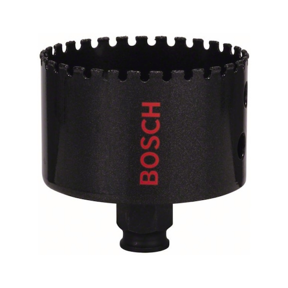 BOSCH Diamond hole saw Diamond for Hard Ceramics 70 mm 2 3/4-inch 2608580318 - Hole saw (non-detachable cutting edges)