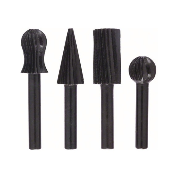 BOSCH 4-piece freehand milling cutter set 13 mm 1609200314 - Router bit set (carbide)