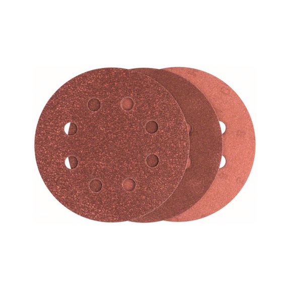 BOSCH Sanding sheet set 25-piece 8 holes 115 mm 80 - 240 2607019496 - Abrasive tool made of abrasive on backing