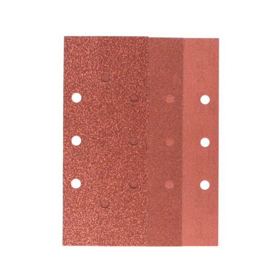 BOSCH Schleifblatt-Set 25-teilig B&D 8-Lochung 93x230mm 60-240 2607019501 - Schleifwerkzeug aus Schleifmittel auf Unterlage