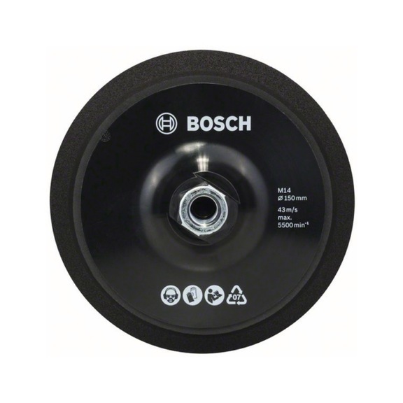 BOSCH Backing pad M 14150 mm with Velcro fastening system 2608612027 - Adhesive backing pad