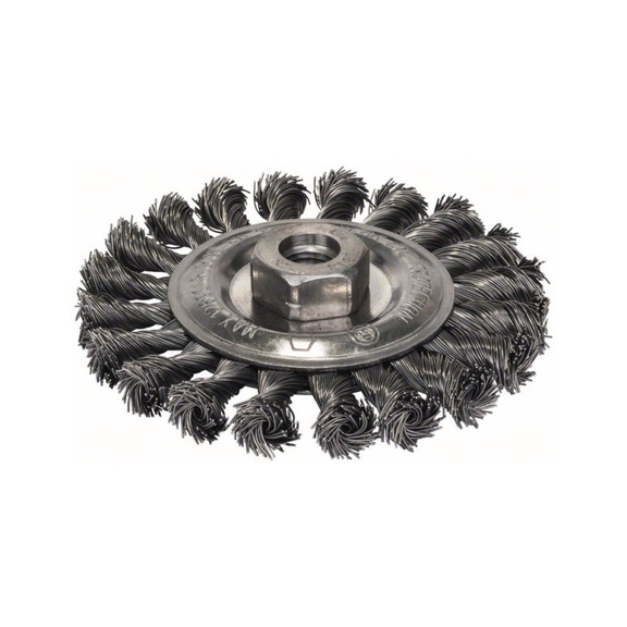 BOSCH Disk brush 115 mm knotted steel wire 2608622059 - Disk brush