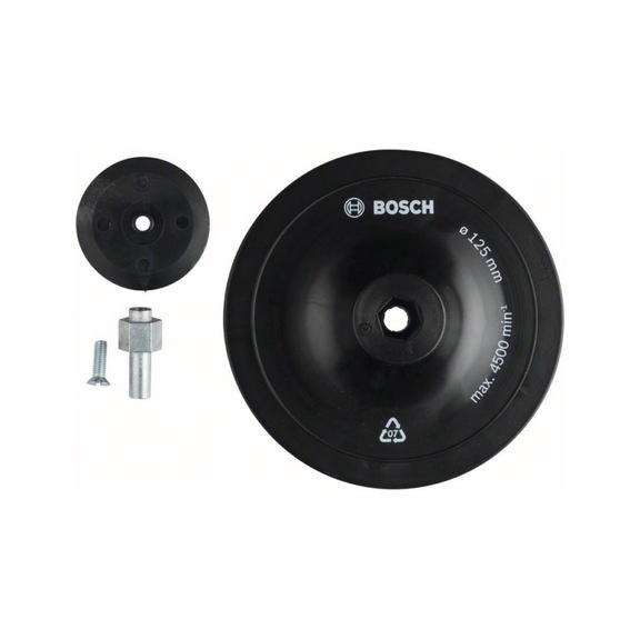 BOSCH Backing pad 125 mm 8 mm 1609200240 - Adhesive backing pad