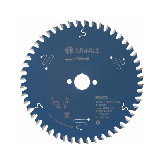 BOSCH Circular saw blade Expert for Wood 160 x 20 x 1.8 mm 48 2608644015 - Circular saw blade (machines)