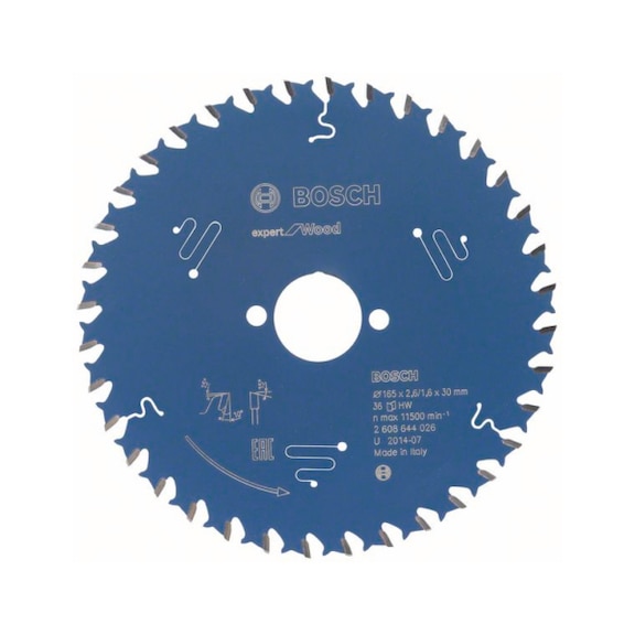 BOSCH Circular saw blade Expert for Wood 165 x 30 x 2.6 mm 36 2608644026 - Circular saw blade (machines)