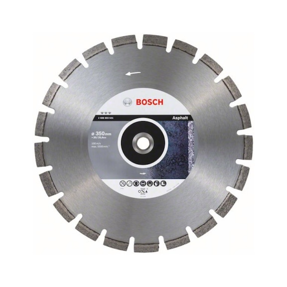 BOSCH Diamond cutting blade Best for Asphalt 350x20.00 25.40x3.2x12mm 2608603641 - Diamond cutting disk