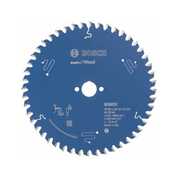 BOSCH Circular saw blade Expert for Wood 180 x 20 x 2.6 mm 48 2608644031 - Circular saw blade (machines)