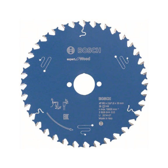 BOSCH Circular saw blade Expert for Wood 180 x 30 x 2.6 mm 36 2608644033 - Circular saw blade (machines)