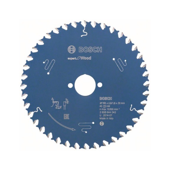BOSCH Circular saw blade Expert for Wood 184 x 30 x 2.6 mm 40 2608644042 - Circular saw blade (machines)