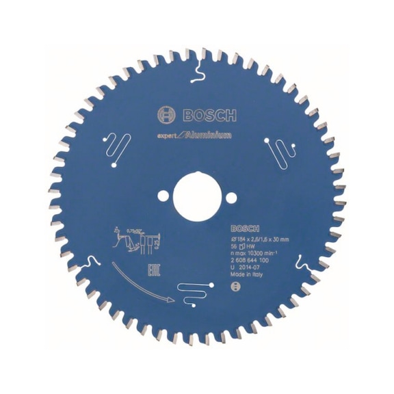 BOSCH Kreissägeblatt Expert for Aluminium 184 x 30 x 2,6 mm 56 2608644100 - Kreissägeblatt (-Maschinen)