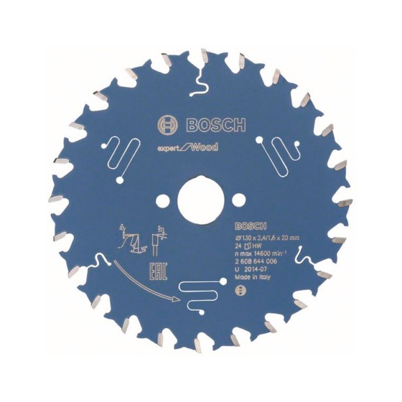 BOSCH Circular saw blade Expert for Wood 130 x 20 x 2.4 mm 24 2608644006 - Circular saw blade (machines)