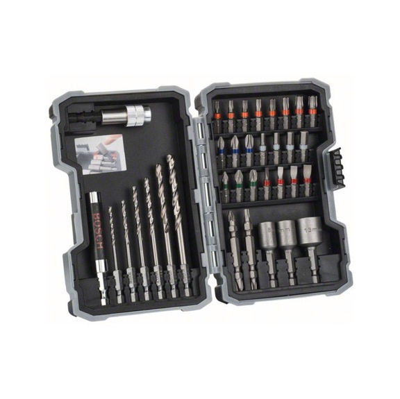 BOSCH 35-teiliges Set mit BohrernSchrauberbits HSS-G PH PZ SL H T 2607017328 - Handwerkzeug Sortiment, Handwerkzeugsatz