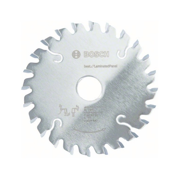 BOSCH Scoring blade conical Best for Laminated Panel 125x22x2,2 mm 24 2608642608 - Circular saw blade (bore, non-detachable cutting edges)
