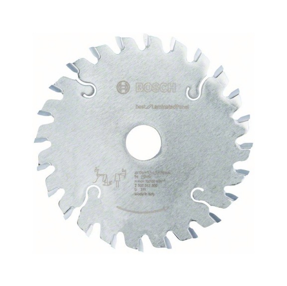 BOSCH Scoring blade conical Best for Laminated Panel 125x20x2,2 mm 24 2608642609 - Circular saw blade (bore, non-detachable cutting edges)