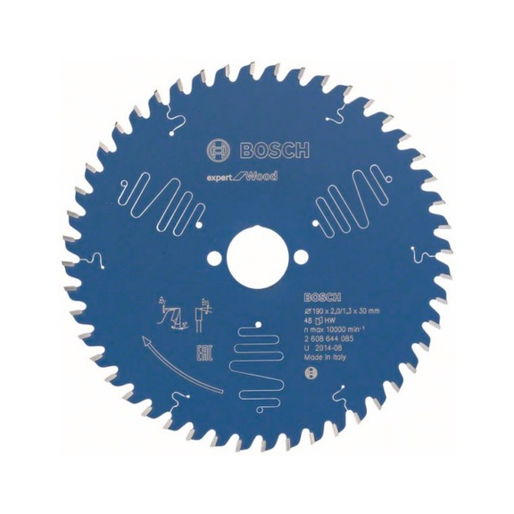BOSCH Circular saw blade Expert for Wood 190 x 30 x 2.0 mm 48 2608644085 - Circular saw blade (machines)