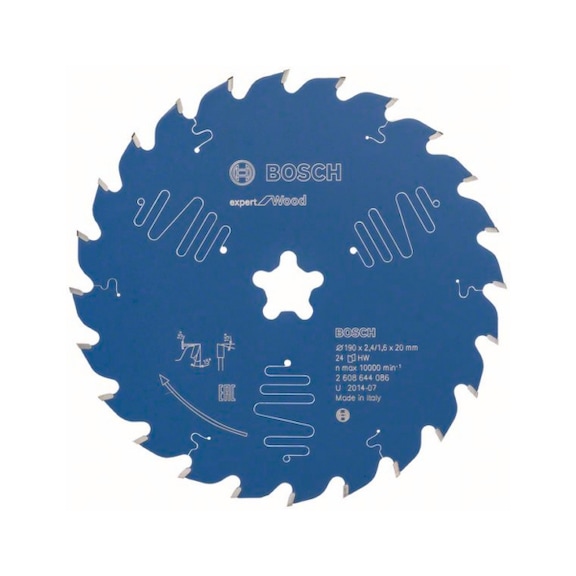 BOSCH Circular saw blade Expert for Wood 190 x 2.4 mm 24 2608644086 - Circular saw blade (machines)