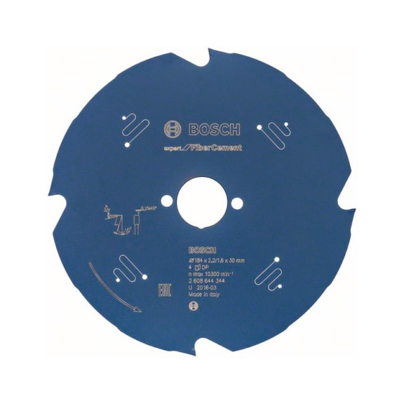 BOSCH Kreissägeblatt Expert for Fibre Cement 184 x 30 x 2,2 mm 4 2608644344 - Kreissägeblatt (-Maschinen)