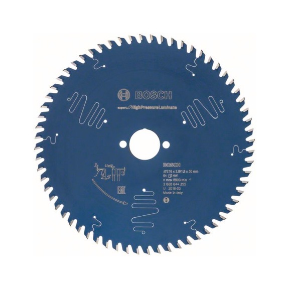 BOSCH Circular saw blade Expert High Pressure Laminate 216x30x2,8mm 64 2608644355 - Circular saw blade (machines)