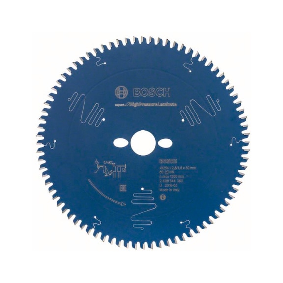 BOSCH Circular saw blade Expert High Pressure Laminate 254x30x2,8mm 80 2608644360 - Circular saw blade (machines)