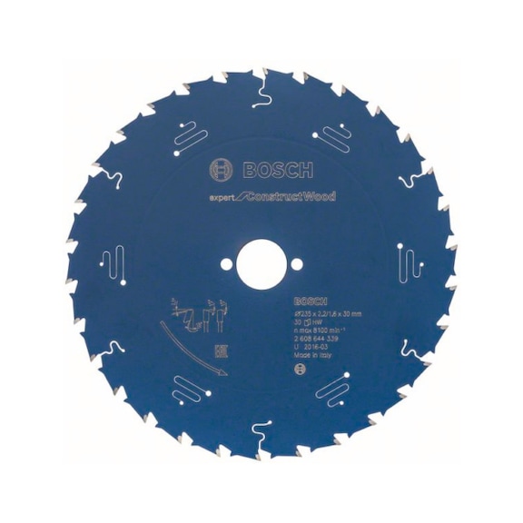 BOSCH Kreissägeblatt Expert for Construct Wood 235 x 30 x 2,0 mm 30 2608644339 - Kreissägeblatt (-Maschinen)