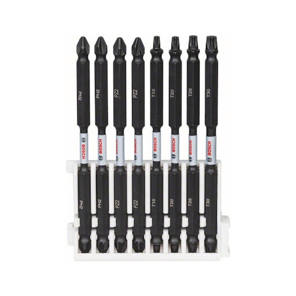 BOSCH Double-bladed screwdriver bit set 8-piece various 110 mm 2608522346 - Screwdriver bit (assortment)