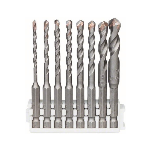 BOSCH 8-piece Hex-9 Ceramic Set 3-10 mm screwdriver 2608577142 - Twist drill set