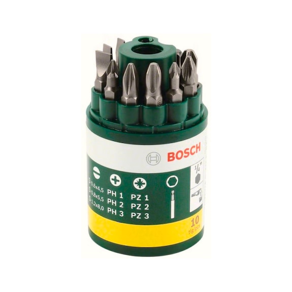 BOSCH 10-piece screwdriver bit set including SL 2607019454 - Screwdriver bit (assortment)
