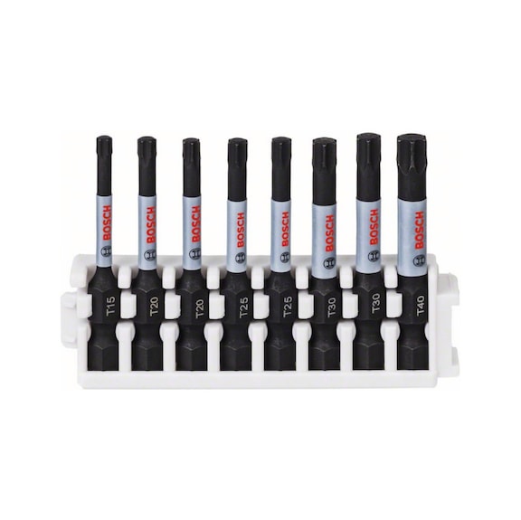 BOSCH Schrauberbit Power Bit Pack 8-teilig T15 T40 je 2x&nbsp;T20 T25,&nbsp;T30 2608522329 - Schraubendrehereinsatz (Sortiment)