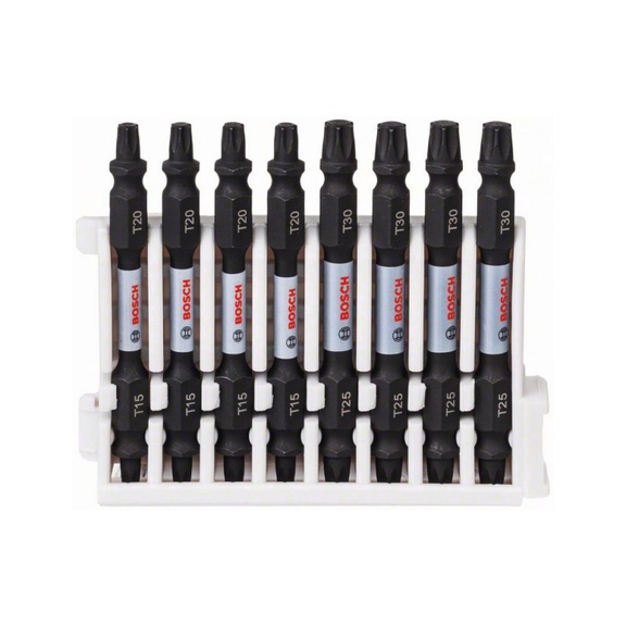 BOSCH Doppelklingen Schrauberbit-Set 8-teilig T15-20 / T25-30 65 mm 2608522343 - Schraubendrehereinsatz (Sortiment)