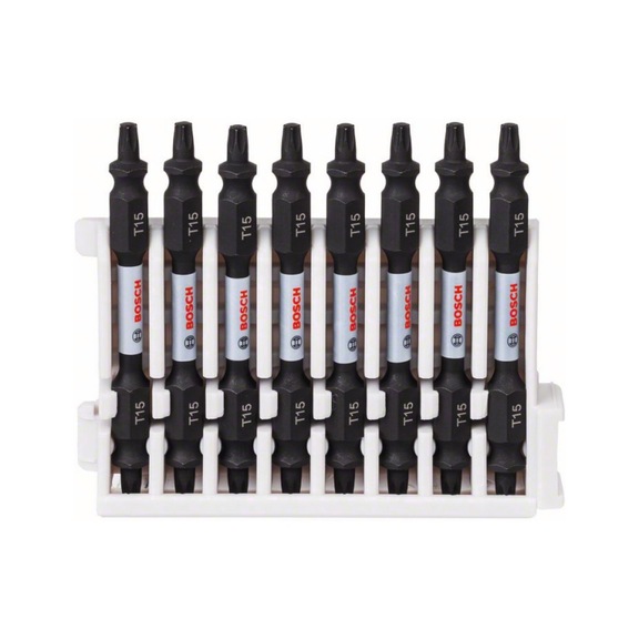 BOSCH Doppelklingen Schrauberbit-Set 8-teilig T15-T15 65 mm 2608522342 - Schraubendrehereinsatz (Sortiment)