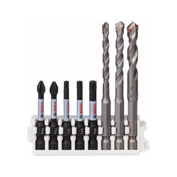 BOSCH Hex-9 Ceramic 5/6/8mm Impact Power-Bit 50mm PH2 PZ2 T20 T25 T30 2608577145 - Handwerkzeug Sortiment, Handwerkzeugsatz