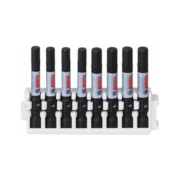 BOSCH Schrauberbit Impact Control Power Bit Pack 8-teilig 4x&nbsp;H5 4x&nbsp;H6 2608522332 - Schraubendrehereinsatz (Sortiment)
