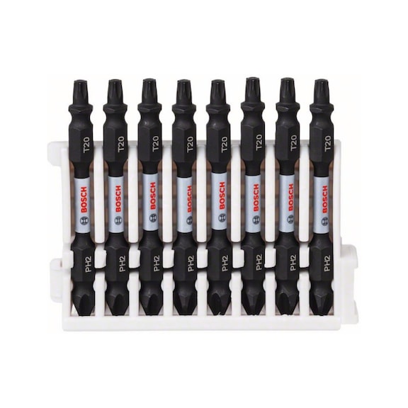 BOSCH Double-blade screwdriver bit set 8-piece PH2-T20 65 mm 2608522335 - Screwdriver bit (assortment)