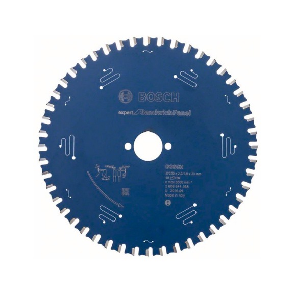 BOSCH Circular saw blade Expert for Sandwich Panel 230 x 30 x 2.0 mm 48 2608644368 - Circular saw blade (machines)
