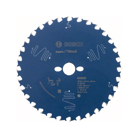 BOSCH Kreissägeblatt Expert for Wood 254 x 30 x 2,6 mm 32 2608644341 - Kreissägeblatt (-Maschinen)