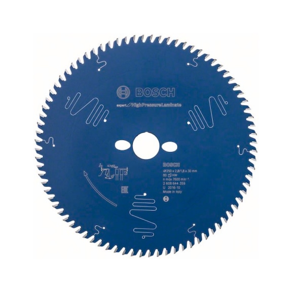 BOSCH Circular saw blade Expert High Pressure Laminate 250x30x2,8mm 80 2608644359 - Circular saw blade (machines)